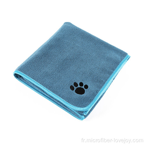serviette pour chien confortable serviette pour animaux de compagnie en microfibre personnalisée